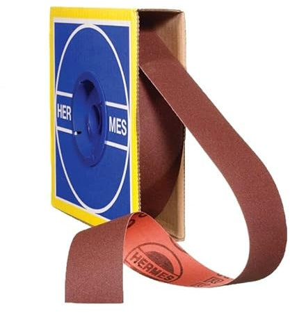 HERMES ABRASIFS SA Rouleau d'atelier Toile Souple RB 346 J Flex Hermes-sur métaux et plastique-38 mm x 25 m-Grain 120-6025709