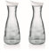 Karaffe mit Deckel 2er Set weiß 1 Liter