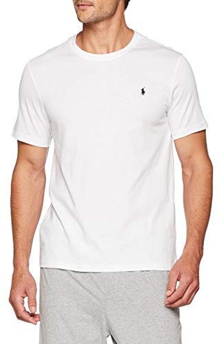 Ralph Lauren Short Sleeve Crew, T-Shirt Uomo, Bianco, Large