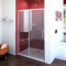 Porte coulissante nische 120 cm R, porte en verre 120 x 200 cm (BxH), porte coulissante douche 120 cm, 2 pièces, ESG 6 mm clair avec antidrop de beschich faire