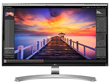 LG 27UD88 27 inch 4K UHD Height Adjustable IPS Monitor (3840 x 2160, 2x HDMI, DisplayPort, USB-C, 350 cd/m2, 5ms, AMD Freesync)