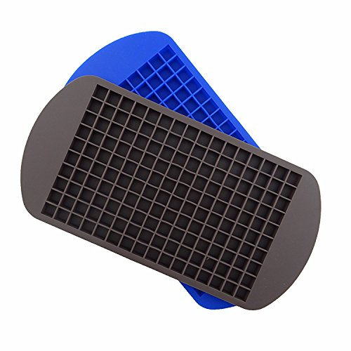 honbay 160 Eiswürfel Form, 2 PCS einfaches ausfahren über Silikon Ice Cube Schalen, Frozen Cube Bar Pudding Silikon Schimmel, Ice Tray Esstisch Wein Eiswürfel