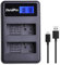 DuraPro LCD Dual USB Charger for Nikon EN-EL14, EN-EL14a and Nikon P7000, P7100, P7700, P7800, D3100, D3200, D3300, D5100, D5200, D5300, D5500