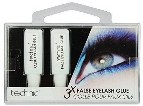 TECHNIC 3 x TUBES CLEAR FAKE FALSE EYELASH GLUE ADHESIVE SET STRONG SEALED LASH