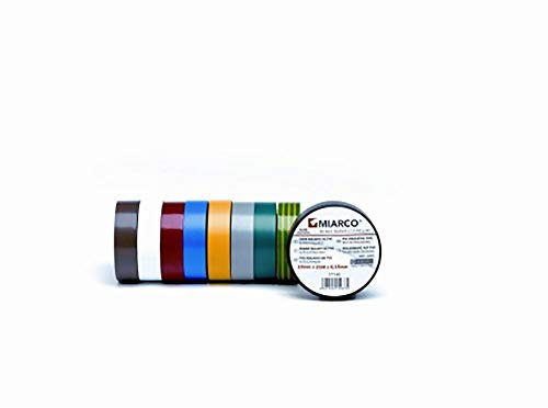 MIARCO 10586 - Cinta aislante de PVC M15 Negro 30mm x 30m x 0,15mm