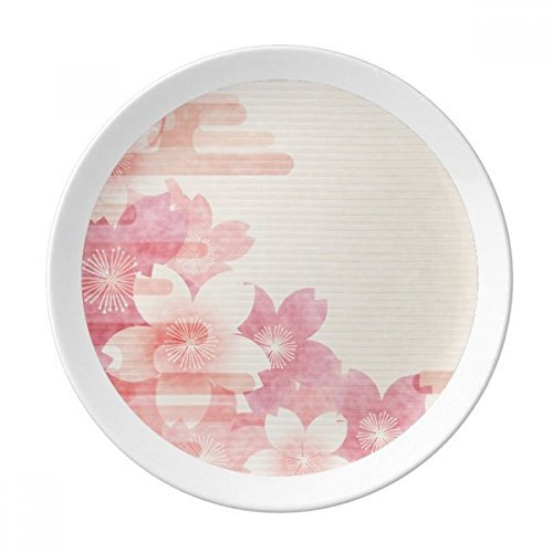 Sakura Fleur Rose Motif Japon décoratifs en porcelaine Assiette à dessert 20,3 cm dîner Maison Cadeau
