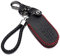 KASER Housse Étui en Cuir pour Clé Coque Jeep Cherokee Grand Cherokee Renegade Chrysler Lancia 4 Bouton Cover Porte-Clés de Protectionpour Télécommande Voiture