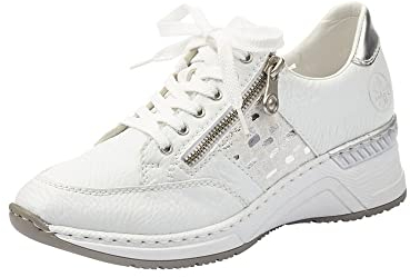 Rieker Corbridge Womens Trainers 38 Blanc/Argent