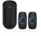 SECRUI Wireless Doorbell, Waterproof Battery Operated Door Bells 1000 Foot Long Range with 5 Volume Levels 52 Chimes Doorbells LED Light Easy Install for Home with 2 Push Buttons and 1 Receiver-Black