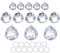 Crystalsuncatcher 20 mm/30 mm/40 mm klare Kristallkugel-Prismen, Kronleuchter, Lampen, Tropfen, hängende Prismen, Teile, Sonnenfänger, Regenbogen-Maker, Heimdekoration, 13 Stück