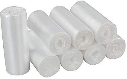 Dehouse Bolsas de basura transparentes de 40 l, bolsas de basura, 200 bolsas