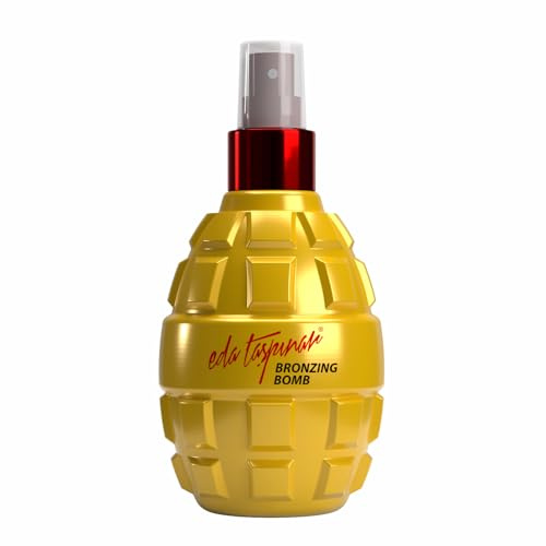 Bronzing Bomb Tanning Oil Spray | Fast Deep Dark Tan Accelerator with Golden Glow | Lightweight Non-Greasy Bronzing Oil | Moisturizing with Carrot & Coconut Oil & Vitamin E | No SPF | 6.8 fl oz