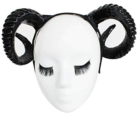 Halloween Horn Kopfschmuck-Schwarz Teufel Horn Haar Hoop Cosplay Ox Horn Haar Zubehör-Für Halloween Party Maskerade Cosplay kostüm Zubehör-Verkleidung Devil (schwarz)