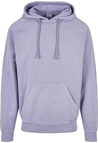 Urban Classics Overdyed Hoody, Felpa con Cappuccio, Uomo, Viola (Lavender), L