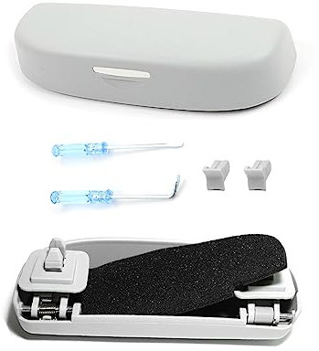 GAFAT Sonnenbrillenhalter Brillenetui für J eep Compass 2017-2023 2024, Compass 4xe my21 my22 Brillenhalter Innenraum Organizer Aufbewahrungsbox, J eep Compass Zubehör (Gray)