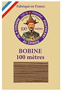 Sajou Fil à Coudre Polyvalent - Fil au Chinois Fabriqué en France - Coloris 251 : Beige
