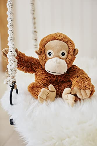 Warmies Plush Orangutan Microwavable Weighted Teddy with French Lavender Scent, Hot or Cold for Cool Relaxation and Warm Relief