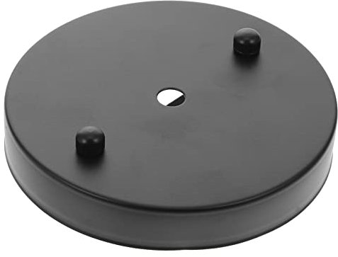 Angoily Deckenleuchte Abdeckplatte Pendelleuchte Baldachin Abdeckung Kronleuchter Deckenplatte Hängende Lichtabdeckung Platte Zubehör für Home Shop Schwarz