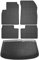 Fußmatten Kofferraumwanne Set kompatibel mit Nissan Micra IV K13 2010-2017 Schwarz Gummi