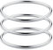 Morfetto 3mm 14 K Oro Braccialetti per Le Donne del Braccialetto Set in Acciaio Inox impilabile Lucido Sottile Rotonda del Braccialetto del Braccialetto S-8.5inch