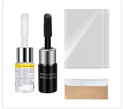 SEGMINISMART Auto Windschutzscheiben Reparaturset Werkzeug, Windshield Repair Kit, Auto Reparaturset für Windschutzscheiben, für Auto-Glas, Risse, Zielscheibe(2PCS)