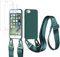 vrupin Funda Compatible con iPhone 6/6S/7/8 Plus.con (2 x Protector Pantalla)con Cuerda Case con Ajustable Cordón.Silicona Líquida Funda-Verde