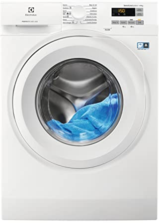 Electrolux EN6F5922FB Lavadora de Carga Frontal 9 kg, Tecnología SensiCare, Libre Instalación, 1200 rpm, Motor Inverter, Inicio Diferido, Blanca, Clase A