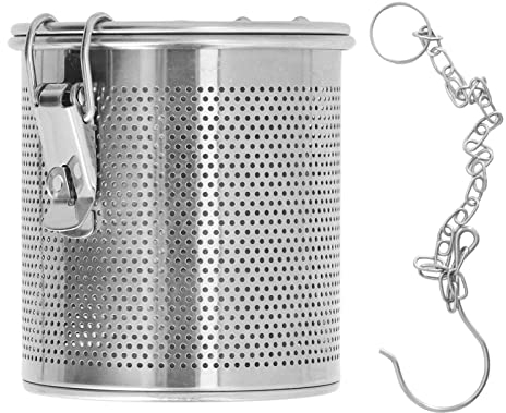 Natudeco Seasoning Cage Stainless Steel Cooking Infuser Bag Reusable Spice Strainer for Meat Stewing Tea Infuser for Loose Tea Multifunctional Kitchen Tool