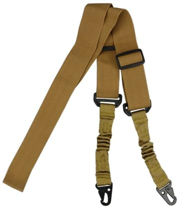 OpTacs - Two Point Multi-Tactical Sling - Verstellbarer Gewehrriemen Tragegurt für Airsoft Gewehr Armbrust Softair Paintball Waffen Pistole AR AK (TAN)