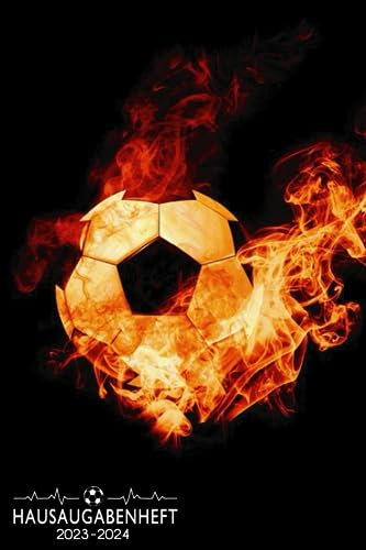 Hausaufgabenheft 2023/2024 Fußball: Schulplaner Gymnasium Teenager, Stundenplänen Für Grundschule,Jungen, Mädchen, Raum Für Fach, Aufgaben, Notizen, Mit Datum, DIN A5