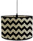 Morbuy Abat-Jour en Bambou - Style Vintage Rayé, Diamètre 30cm - Pour Lampe de Table, Chevet et Sur Pied (Rayures Noires)