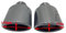 Auspuffblende 1 PCS Oval Schräg 95 * 115mm Carbon Faser Auto Auspuff Dual Tipps Glänzend Schwarz Edelstahl Auspuff Schalldämpfer rohre Auspuff Endrohr (Color : 76-115MM Glossy Oval)