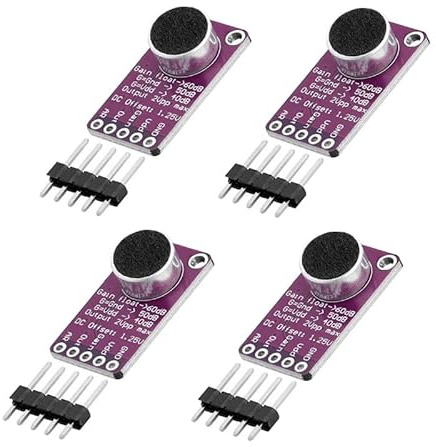4 Stück MAX9814 AGC Microphone Amplifier Board Compatible with Arduino