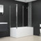 Kangmusi Duschabtrennung 120x69x130 cm Hartglas Transparent,146227