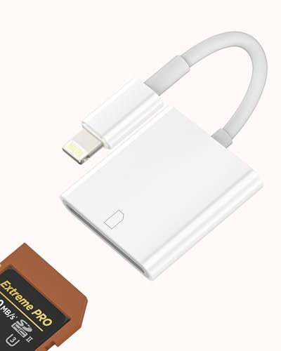 Adattatore Lettore Schede SD Per iPhone 14 13 Di Lightning Reader Card Cavo Da Fotografica Macchina Chiavetta Memoria per Apple iPad Porta Telefono Esterna Memory De Trasferire Camera Carte Fotocamera