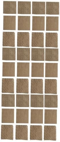 HOMSFOU Lot De 3 Sets De 12 Coussins Vintage en Jute pour Sets De Table Tasses Bougies Maison