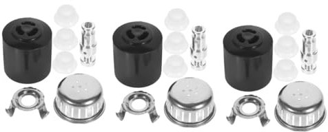 Hoement 3sets Pressure Cooker Accessories Complete Kit Exhaust Valve Stop Core Safety Valve Blocking Cover