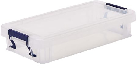 Bankers Box Storage Box 0.75L (10 Pack) - BPA-Free, Stackable Plastic Organizer with Clip-Lock Lid, Impact-Resistant & Fully Recyclable for Home & Office Supplies