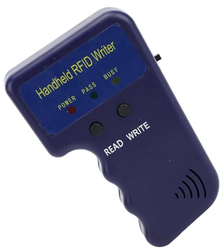 ciciglow RFID-Kopierer, Tragbarer 125-kHz-RFID-Kopierer, Lesegerät, Tragbarer Ausweis-Kopierer + 6 IC-Karten + 6 Beschreibbare Schlüsselanhänger