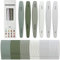Whemyreat Cke Lot de 48 limes à ongles professionnelles en gel, lime à ongles en gel, lime à ongles, polissoir pour ongles, planche de polissage, 100/150/180/220/240/280/1000/4000 grit, pour couper