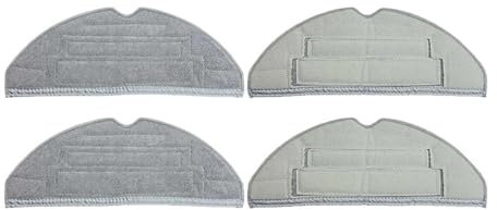 Lot de 4 lingettes de rechange for serpillière Roborock S8, S8 Plus, S8 Pro Ultra et G20 | Accessoires de nettoyage lavables et réutilisables
