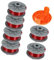 Szwaldaper Bobine de Fil for Coupe-Bordures Gardena 5364-20, 1,6 mm x 6,1 m, for Coupe-Bordures Gardena Turbo SmallCut 2401 avec Housse, for 05328-20 (6 bobines + 1 Housse)