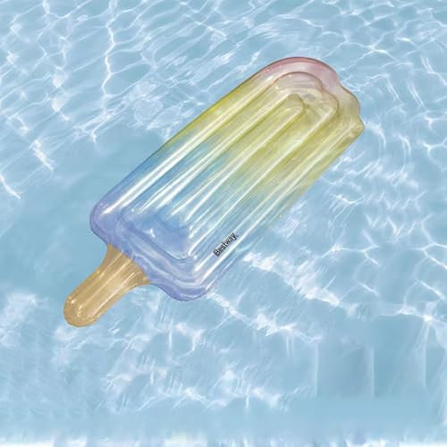 Aufblasbarer Schwimmbad Float Lounger Floß Matratze, Lustige Matte, EIS Am Stiel Schwimmernden Pool Schwimmer, Langlebiger Vinyl Floatie, Sommerpool Party Wasserspielzeug(D)