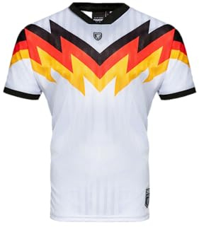 PGWEAR Fußball Trikot – Herren Trikot im Deutschland-Stil mit Rückennummer 12 – Limitierte Edition – Made in Europe