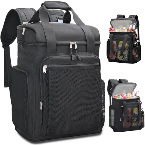 Estarer Kühlrucksack 35L Kühltasche Picknickrucksack Wasserdichter Rucksack zum Kühl mit Flaschenöffner beim Camping, Wandern und Strand
