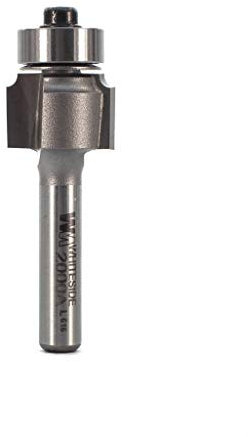 Whiteside Router Bits 2000A Round Over Bit with 1/16-Inch Radius, 5/8-Inch Large Diameter 1/2-Inch Cutting Length