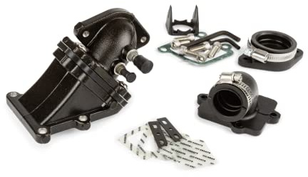 Einlasssystem Stage6 MK2 Oversize Minarelli stehend | 2 Ansaugstutzen, Venturieinsätze, Aluminium, Ölanschluss, OE S6-3216800 kompatibel mit Yamaha BWS 50 NG