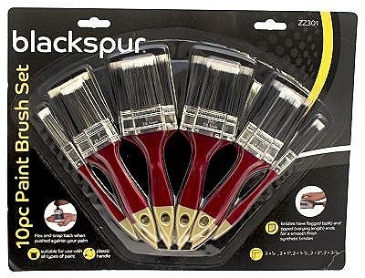 Blackspur 10 Piece Paint Brush Set
