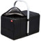 achilles Einkaufs-Korb mit Kühl-Einsatz, Picknick-Korb mit Aluminium Griff, Kühl-Tasche, Klapp-Box, Trage-Korb, Falt-Tasche, 40 cm x 24 cm x 20 cm (Schwarz)