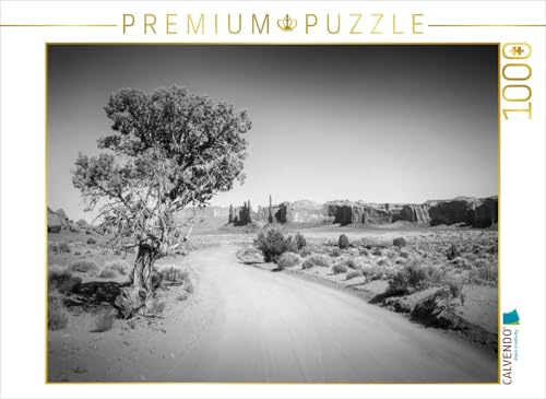 CALVENDO Puzzle Monument Valley Drive und Totem Pole | 1000 Teile Lege-Größe 64 x 48 cm Foto-Puzzle für glückliche Stunden